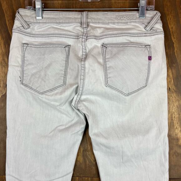Vigoss Womens Jeans Light Gray The Jagger Super Skinny Stretch 29x31 - Picture 8 of 11